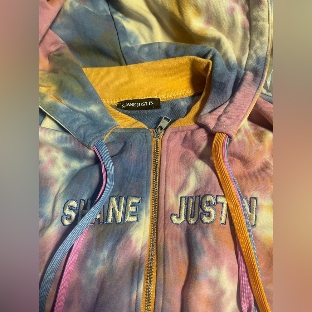 Shane Justin tri toned hoodie size large
